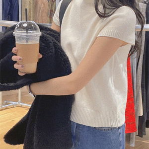 (5color) 모이 반팔 폴라니트 (스판이 함유되어 쫀쫀하고 짱짱하게)