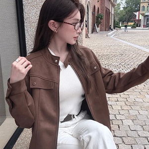 데이먼 노카라 스웨이드 자켓