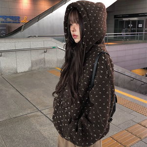 シュカハートもこもこフリースフードジャンパー