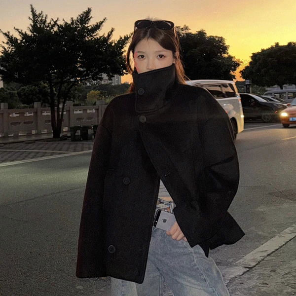 ケイト ハイネックショートコート