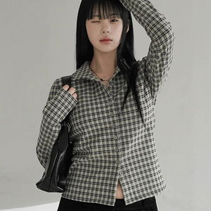 테라밍 체크셔츠