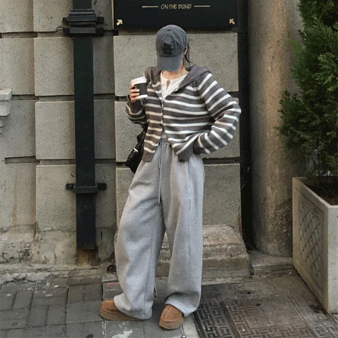 Dishu Wool 20% Tteokbokki Hooded Knitwear Cardigan - 4 Colors