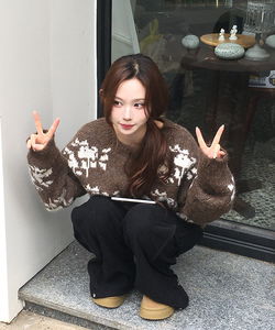 Manta Nordic Long Sleeve Cardigan Knitwear