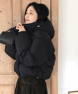 連帽寬鬆保暖羽絨外套