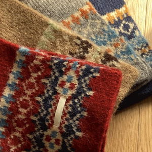 로피어 노르딕 컬러 니트 목도리 연말룩 데이트룩 4 color