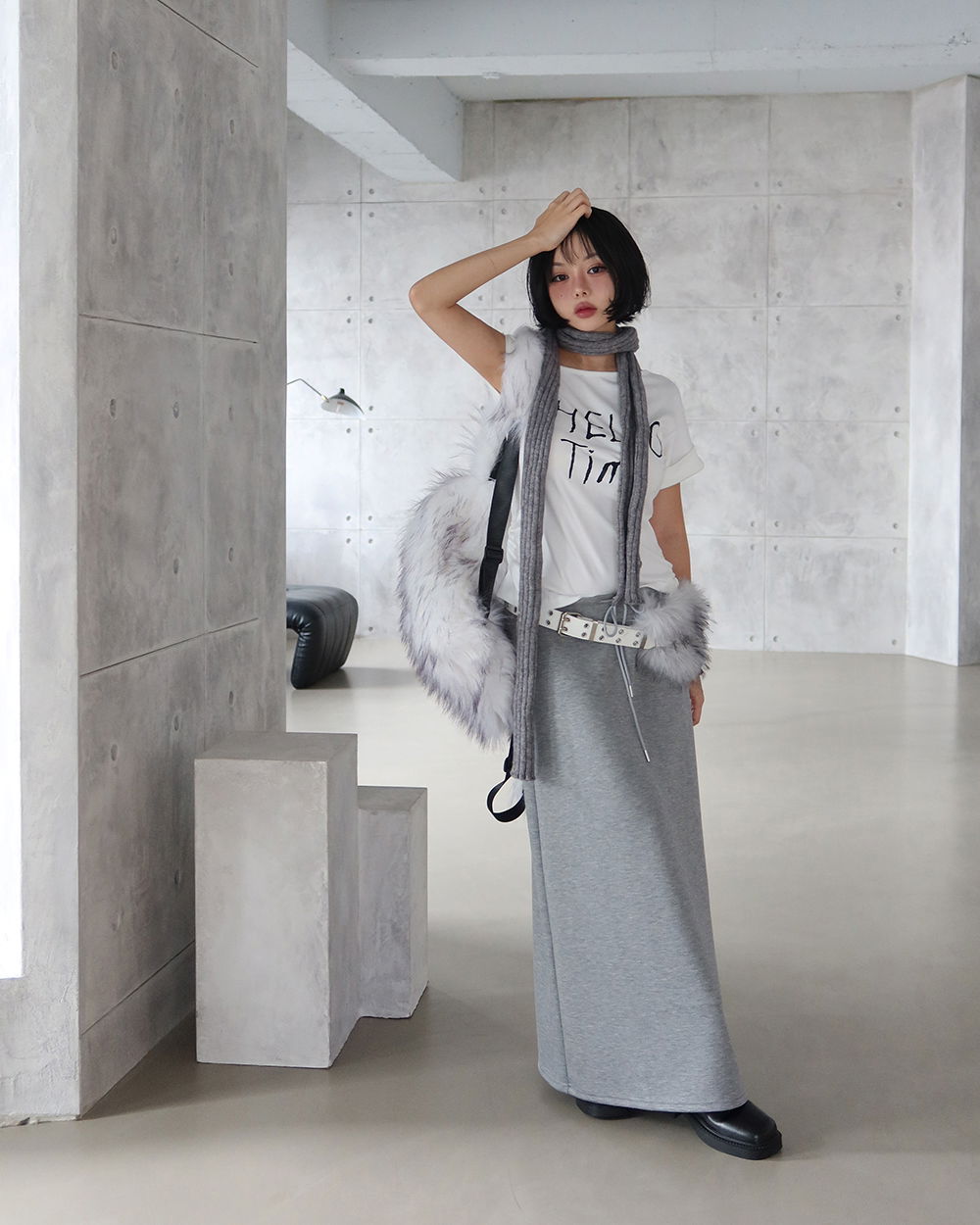 드레스 모델 착용 이미지-S1L45