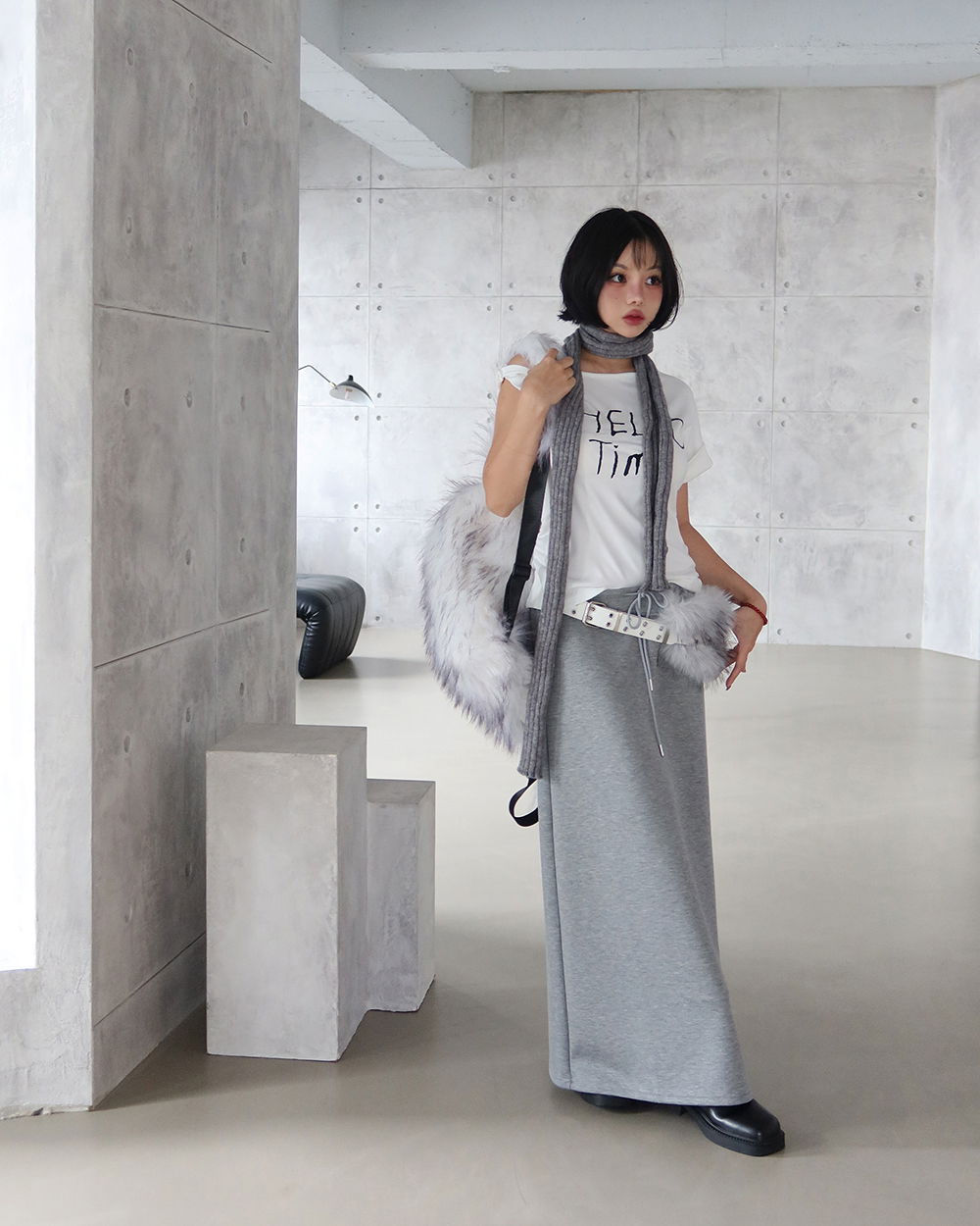 드레스 모델 착용 이미지-S1L46