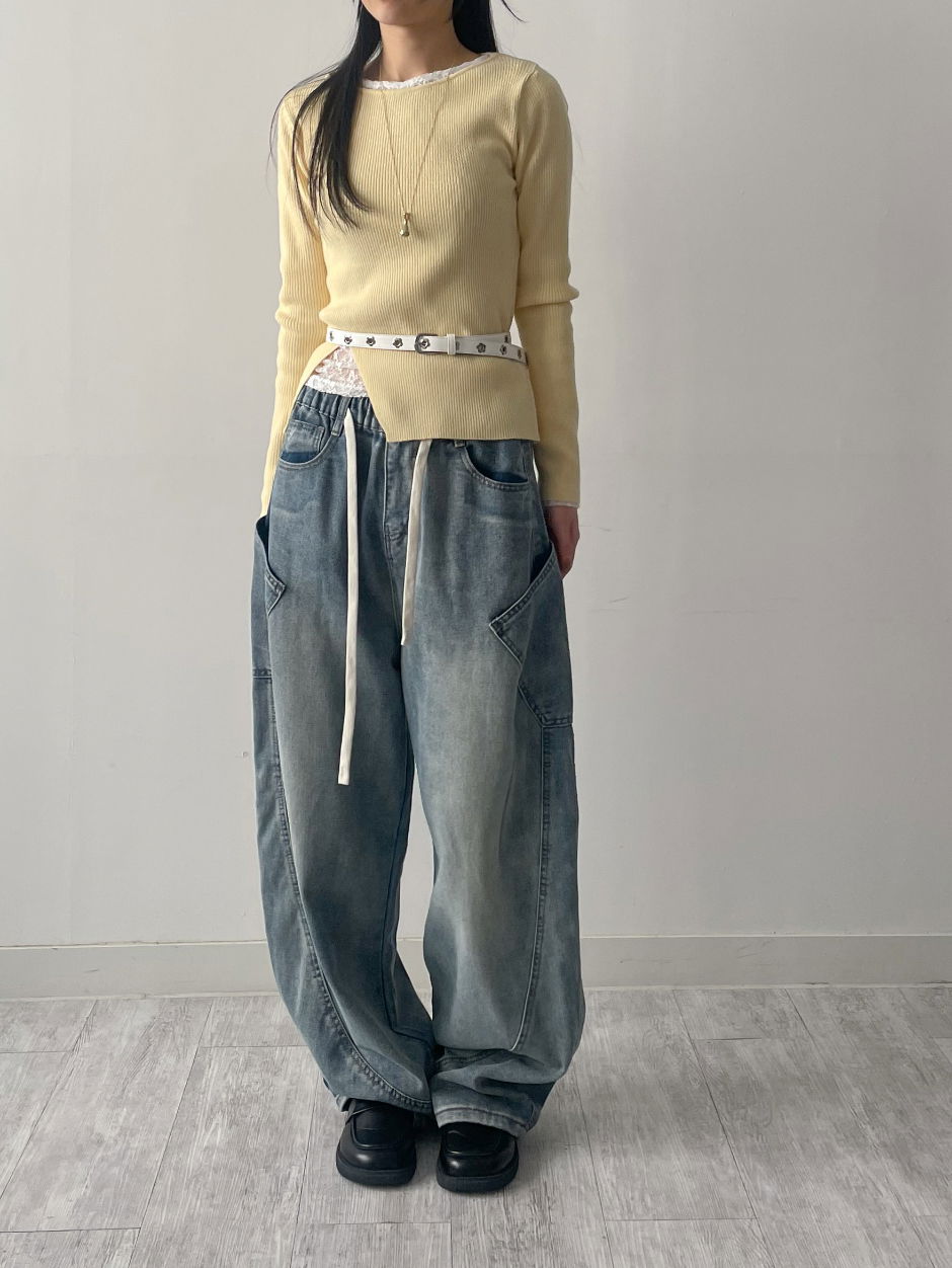 바지 모델 착용 이미지-S3L9