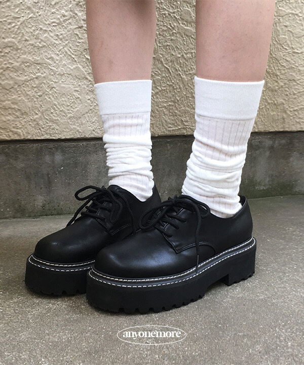 經典牛津厚底樂福鞋