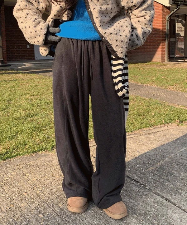 Bi-Pen Fleece Split String Two-Way Training Pants - 5 Colors