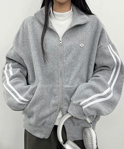 兩穿式鬆垮連帽保暖外套