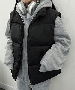 Thick☁ Wellon high-neck padded vest