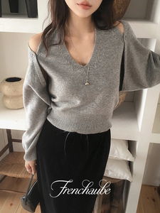 Bolero Wool Halter Sleeveless Set Cardigan