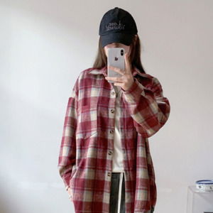 사각 체크 남방