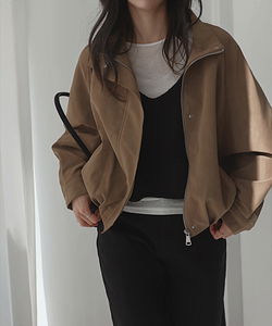 Fader Nuvim Boxy Suede High Neck Jacket