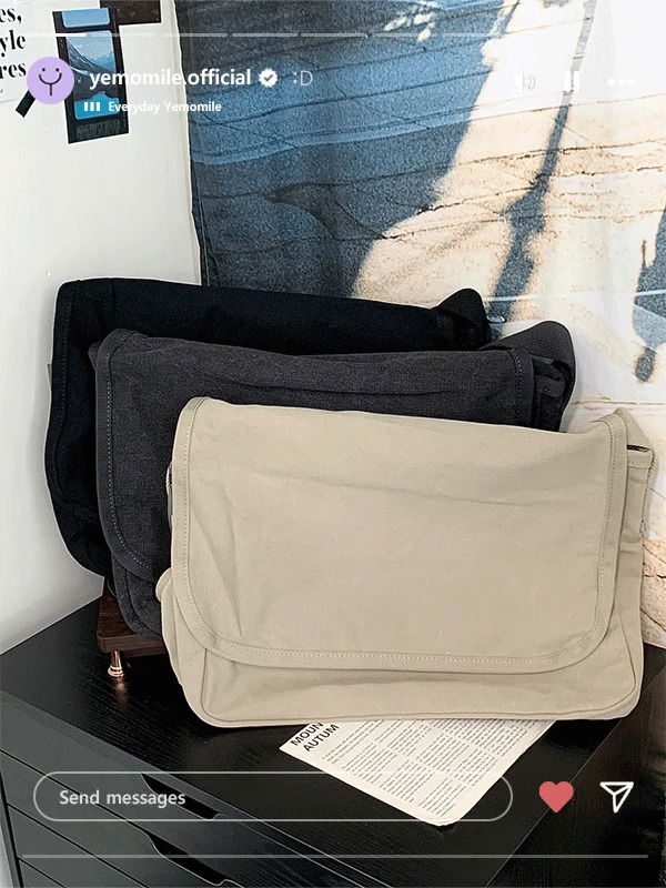 해머 코튼 크로스 백