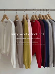 Bailey Wool V-Neck Knitwear