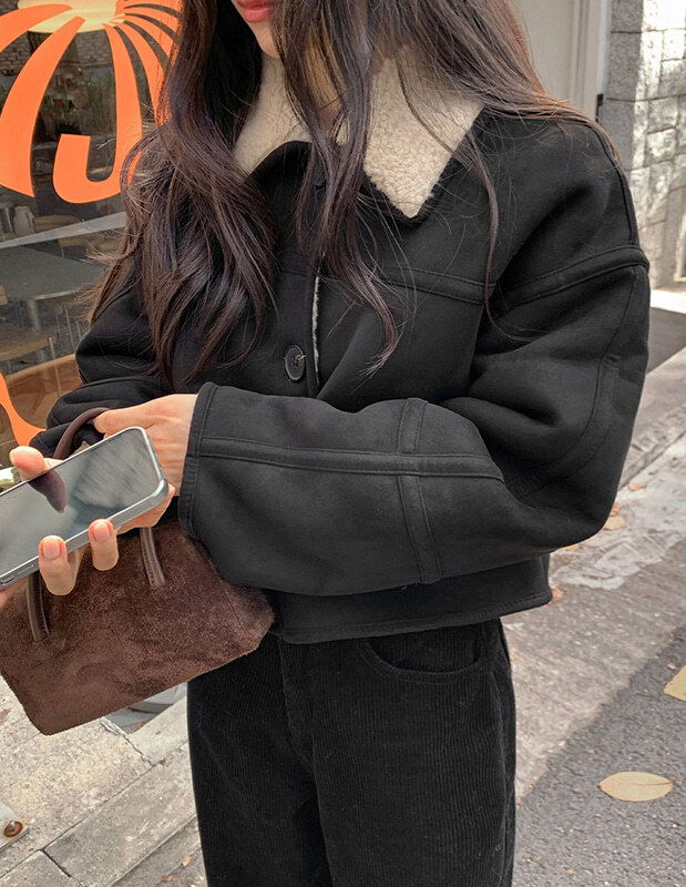 Diantz Crop Cara Shearling