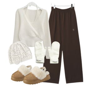 팬츠,니트,샌들&슬리퍼 코디