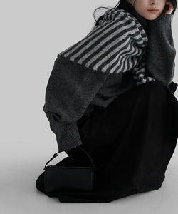 アケウールストライプラップスカーフ