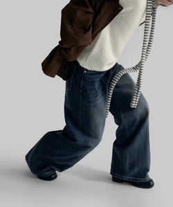 코르티 포켓 와이드 데님 팬츠