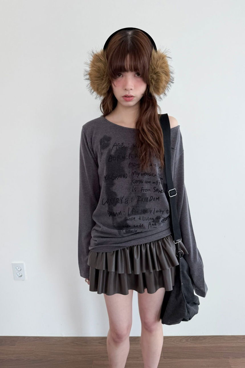 poet knit hoodie top