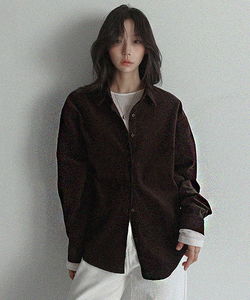 Pound Boxy Soft Unbalanced Corduroy Shirt