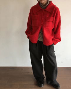 Demme Pinstripe Slacks *Beige Same-Day Shipping Available