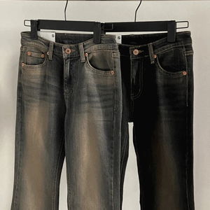 크루엘라 뒾포켓 스판 워싱 부츠컷 데님팬츠 2 color