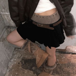 리카드 코듀로이 플리츠 미니 겨울 스커트 치마바지 3 color 연말룩/데이트룩