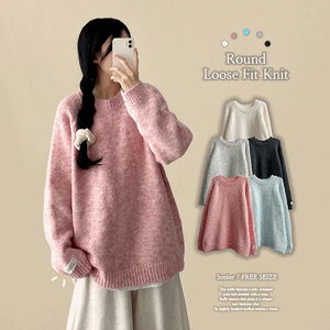 포테 폭닥 부들촉감 손목 탭 라운드니트 (5color)