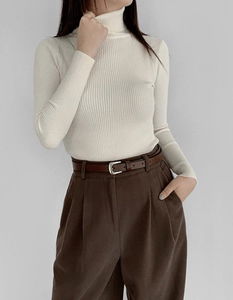 Minimal Fit 32 Ribbed Turtleneck Knitwear 