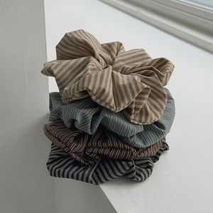 stripe scrunchies -4color