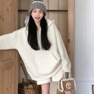 듀엣 니트 셋업 (여행룩, 꾸안꾸, 홈웨어)