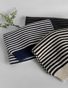 Wide Stripe Knitwear Muffler