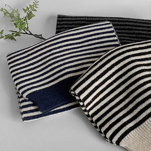 폭닥스트라이프 니트머플러목도리