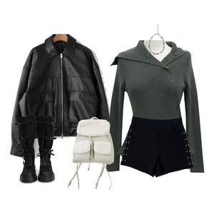 ジャケット,秋コーデ,Background,ショルダーバッグ 코디