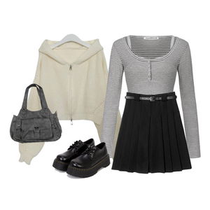 秋コーデ,ジャケット,ショルダーバッグ,長袖tシャツ,Background 코디