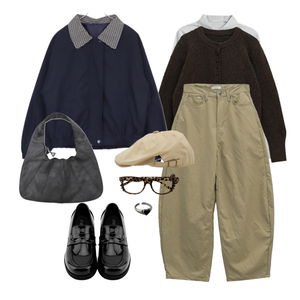 셔츠,가디건&베스트,팬츠 코디