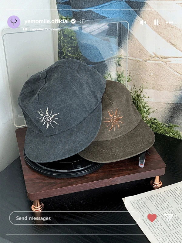 핫 자수 피그먼트 볼캡