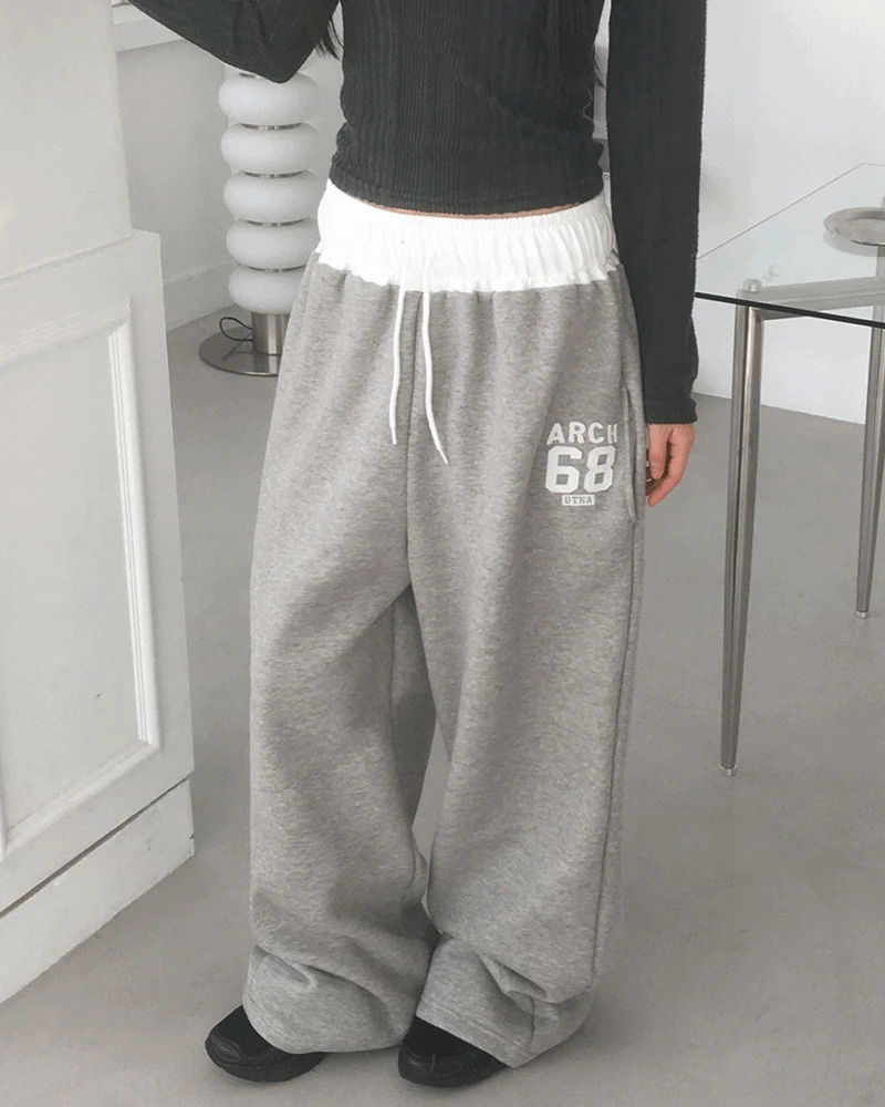 Atl Y2K Patch Color Blocking Banding Training Pants