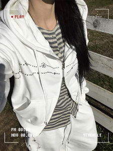 시프트 포인트 숏 후드 집업