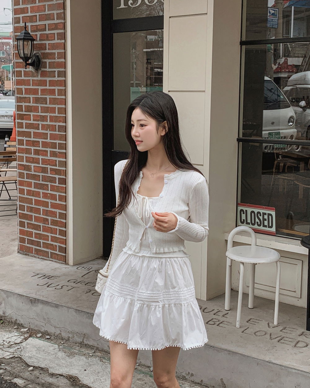 반팔 티셔츠 모델 착용 이미지-S1L53