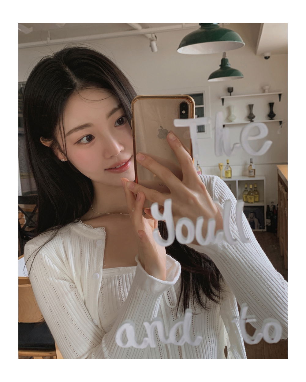 반팔 티셔츠 모델 착용 이미지-S1L57