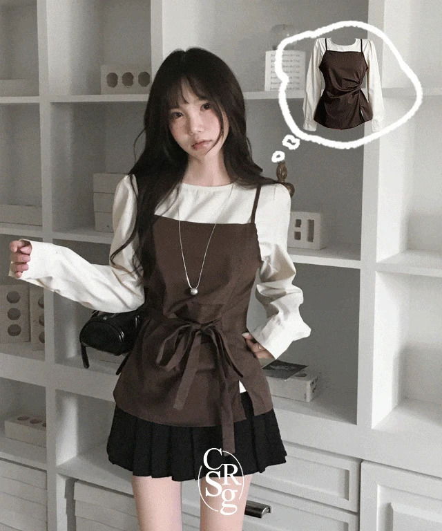 Robin Strap Bustier + Puff Blouse