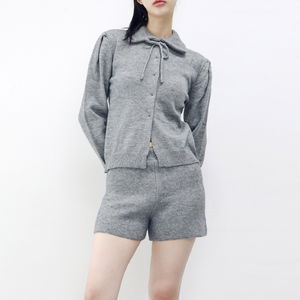 디프 카라 니트 + 팬츠 set