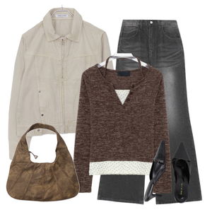 牛仔褲,夾克,針織衫 코디