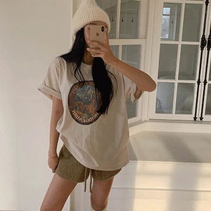 빈티지 프린팅 반팔T