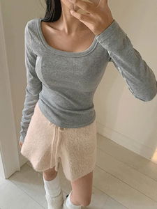 Rowing Ribbed Square Long Sleeve T