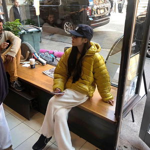 파인드 후드 경량 패딩